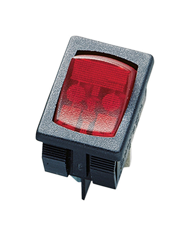 Gardner Bender GSW-48 Mini-Rocker Switch, Red Illuminated