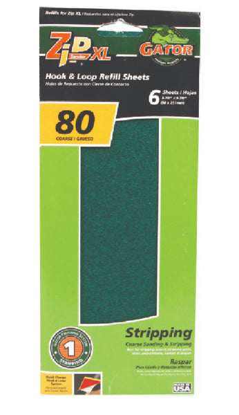Gator 7242 ZipXL Sanding Refill Sheet, 80 Grit