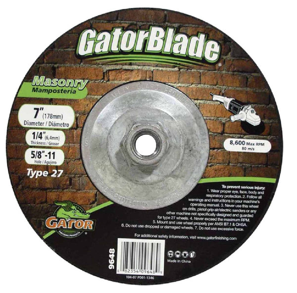 GatorBlade 9648 Cut-Off Wheel, Silicone Carbide, 7 Inch