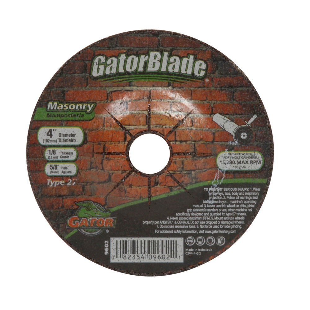 GatorBlade 9602 Cut-Off Wheel, 4 Inch