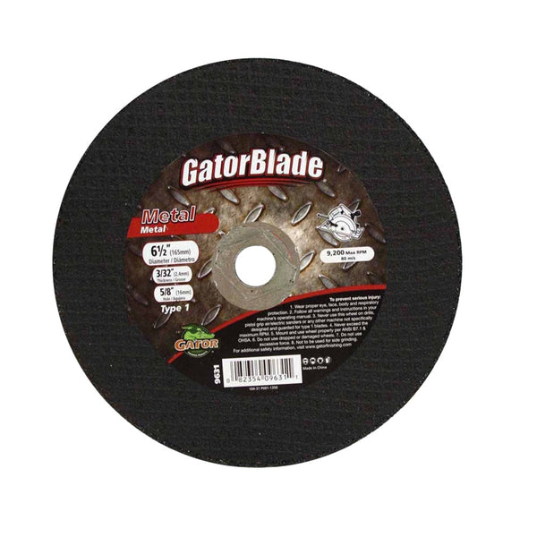 GatorBlade 9631 Cut-Off Wheel, 6-1/2 Inch
