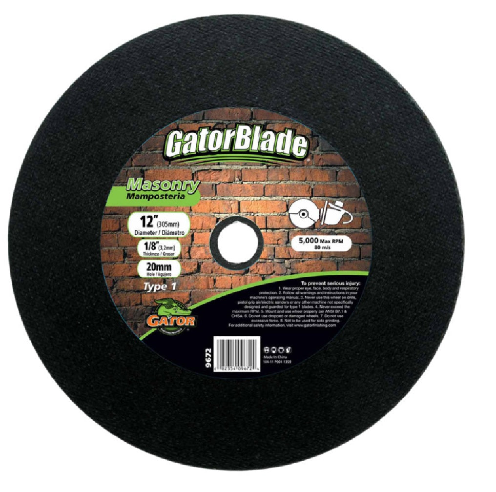 GatorBlade 9672 Masonry Cut-Off Blade, 12 Inch