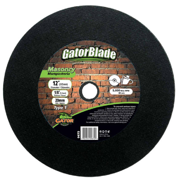 GatorBlade 9672 Masonry Cut-Off Blade, 12 Inch