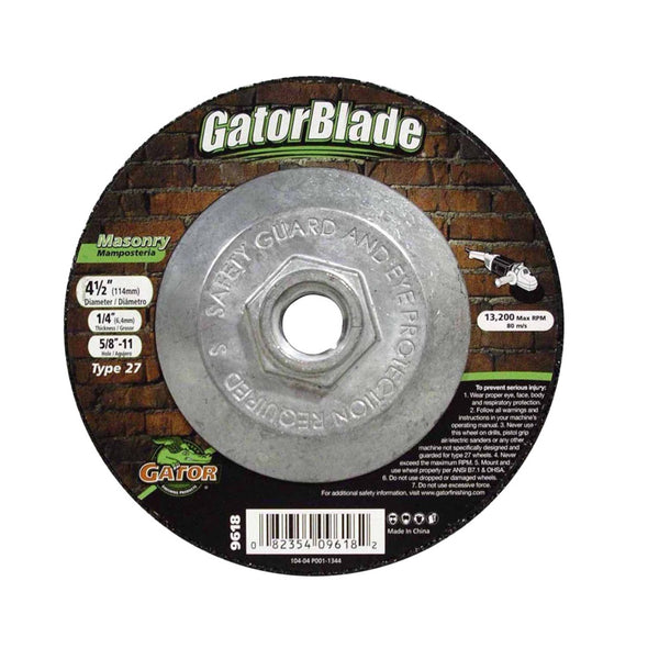 GatorBlade 9618 Masonry Grinding Wheel, Silicone Carbide