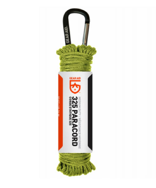 Gear Aid 80681 325 Paracord and Carabiner, 50 Feet