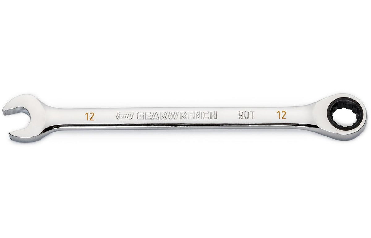 GearWrench 86912 Metric Ratcheting Combination Wrench, 12 MM, Alloy Steel