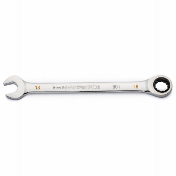 Gearwrench 86918 Ratcheting Combination Wrench, 18 MM