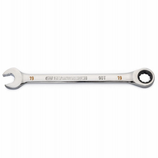 Gearwrench 86919 Ratcheting Combination Wrench, 19 MM