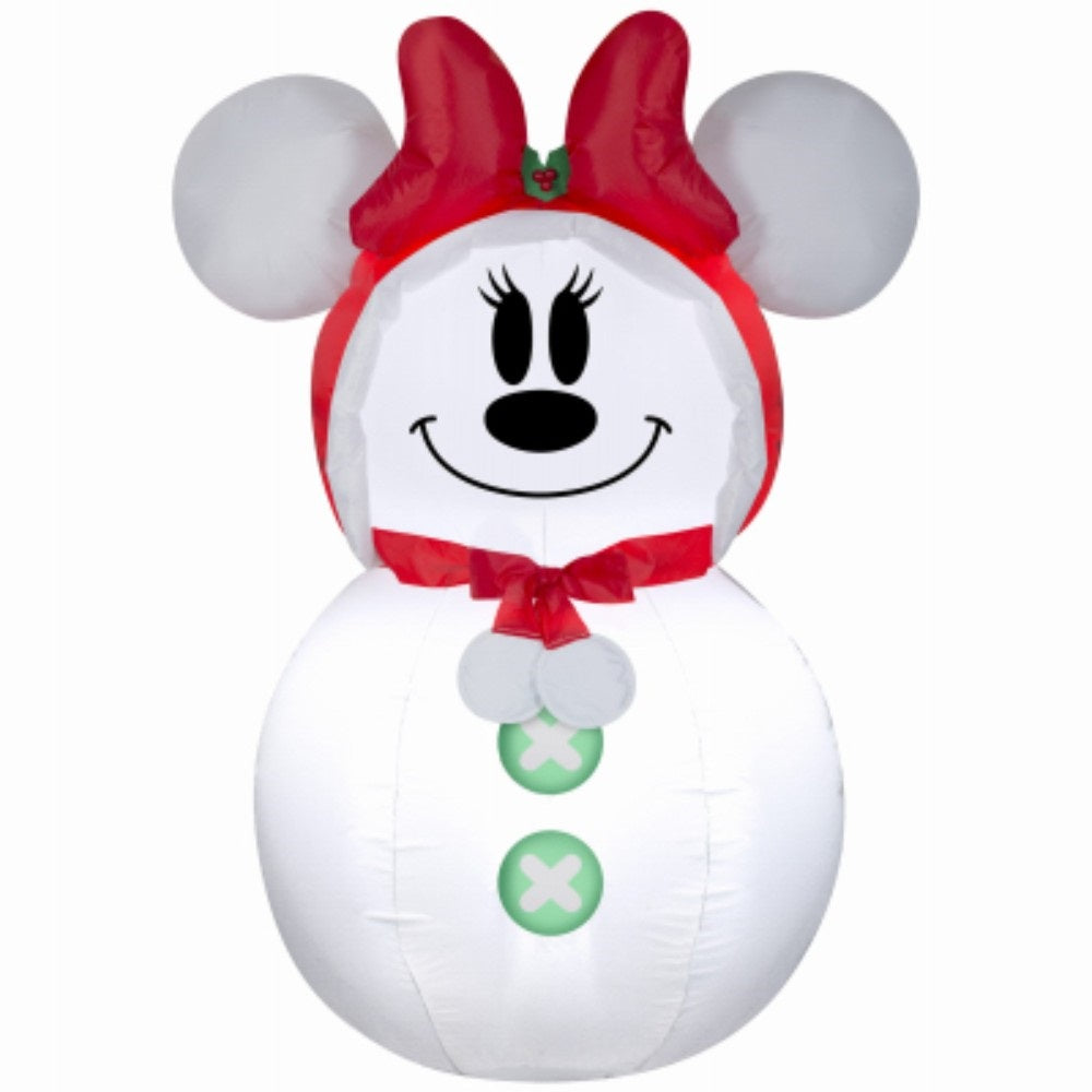 Gemmy 117566 Airblown Inflatable Christmas Minnie Mouse, 3.5 Feet