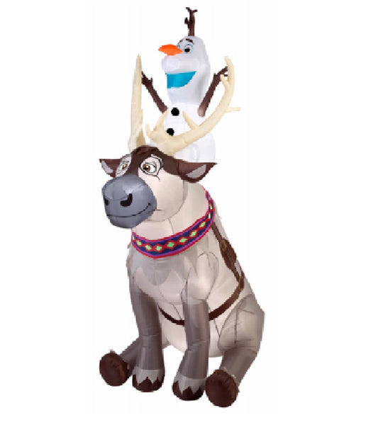 Gemmy 882549 Christmas Outdoor Inflatable Frozen Olaf & Sven, With Lights