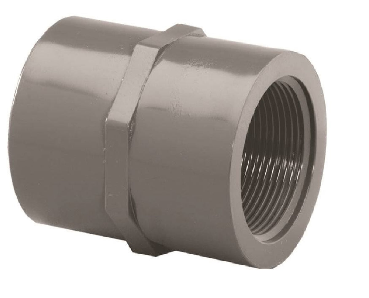 Genova 835015BC Pipe Adapter, 1-1/2 Inch, Gray