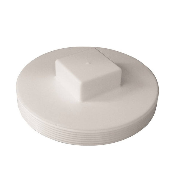 Genova 414286BC Pipe Plug, 6 in MIP, White