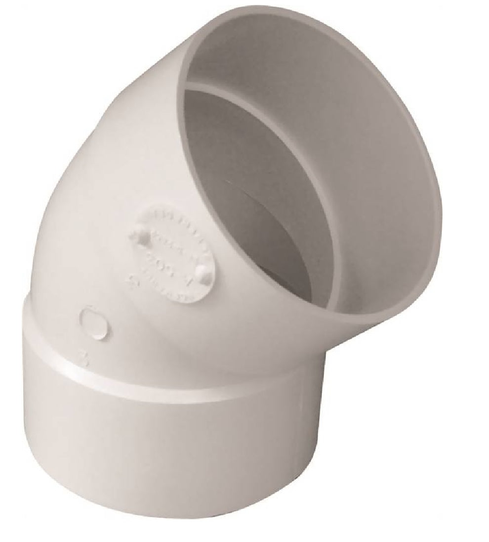 Genova 414184BC 400 Series 45 Degree Pipe Elbow, 4 Inch