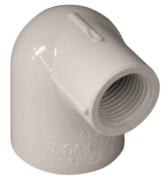 Genova 407130BC 300 Series 90 Degree Reducing Elbow, White
