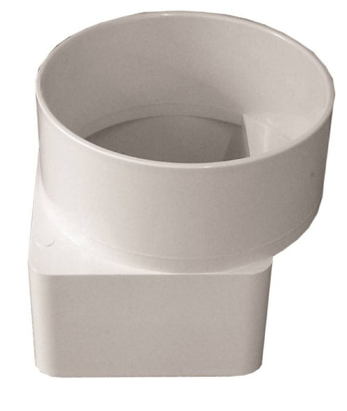 Genova 414463BC 400 Series Offset Downspout Adapter, 3 Inch x 4 Inch x 4 Inch