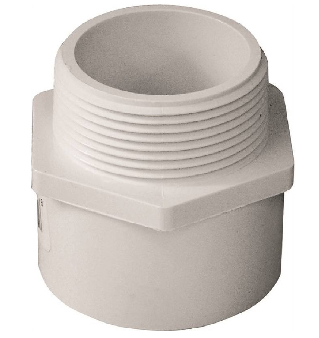 Genova 436015BC 300 Series Pipe Adapter, White, 1-1/2 Inch