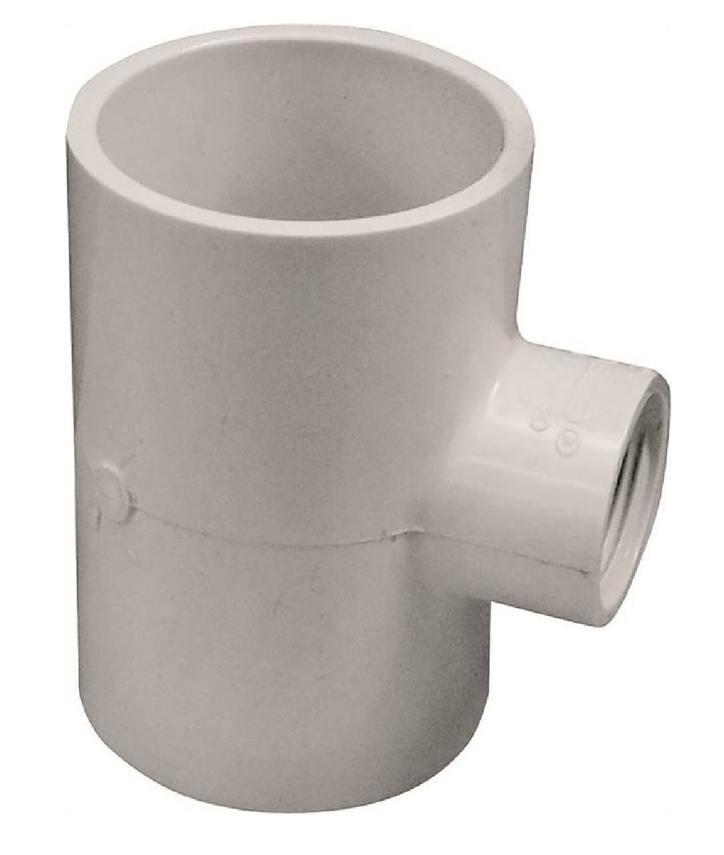Genova 402248BC 300 Series Pipe Reducing Tee, 2 Inch x 3/4 Inch