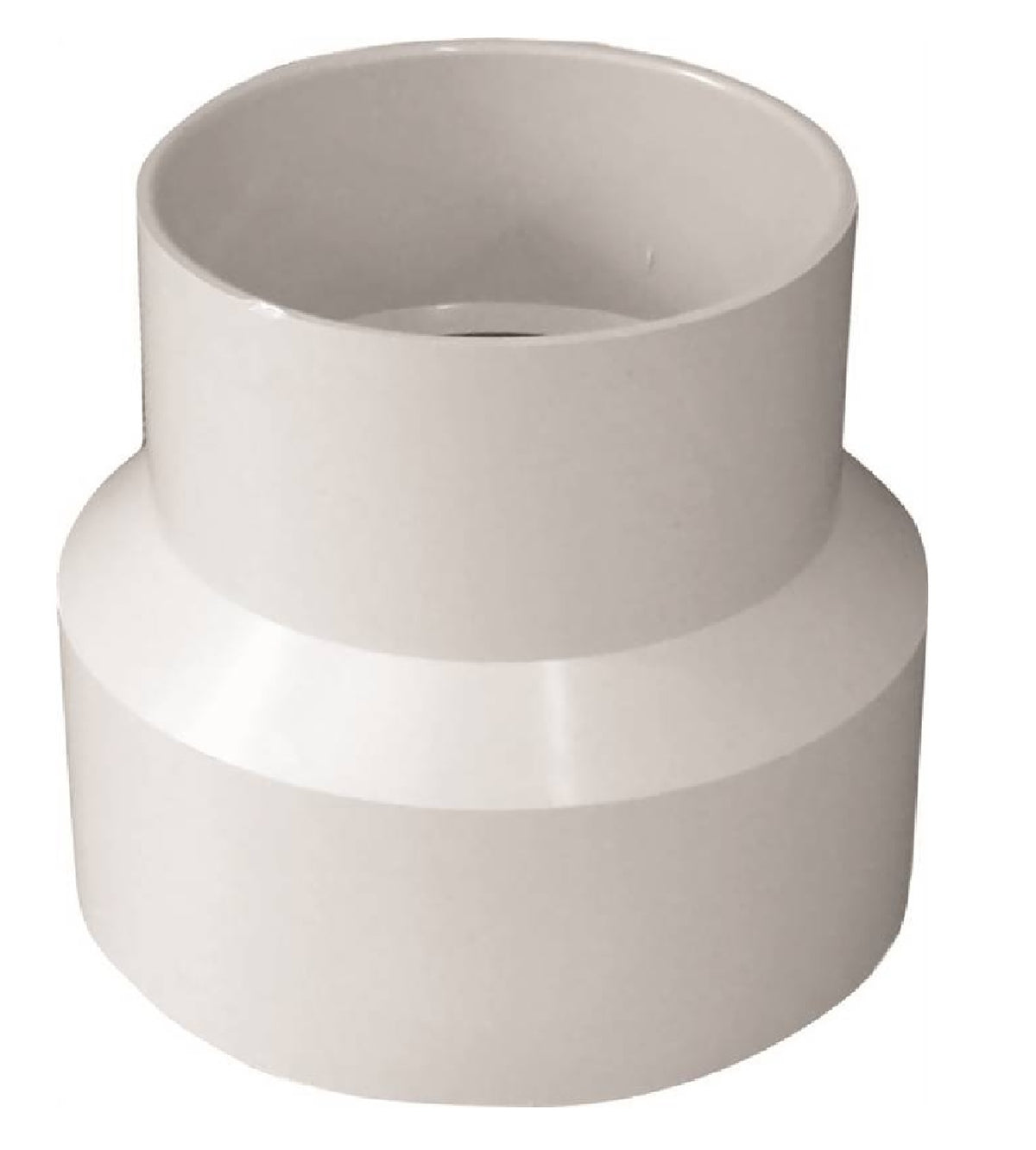 Genova 414219BC 400 Series Reducing Coupler, White, 4 Inch