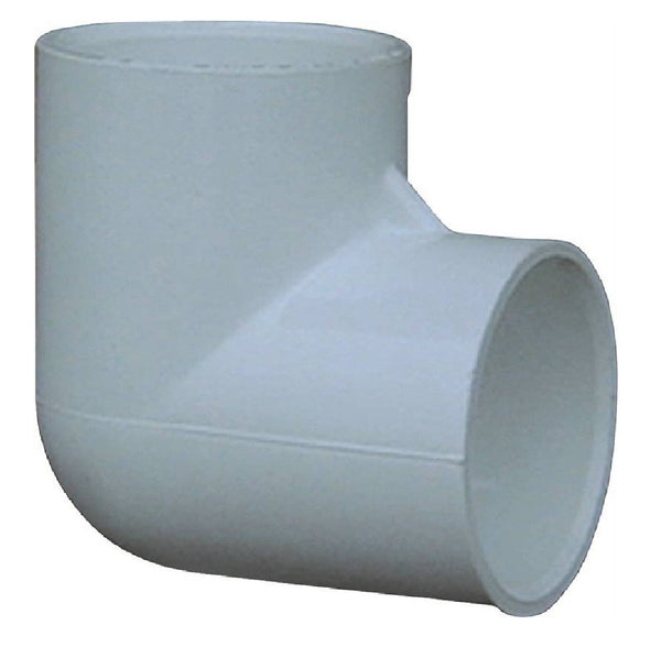 Genova 406005CPRMC PVC 90 Degree Pipe Elbow, 1/2 Inch, White