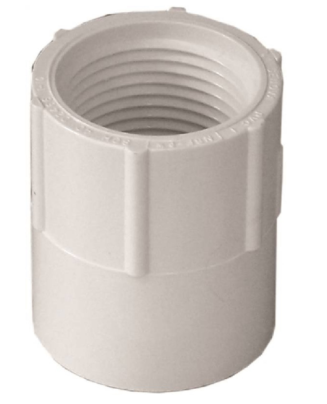 Genova 435007CPRMC 300 Series Pipe Adapter, White, 3/4 Inch
