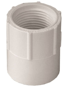 Genova 435007CPRMC 300 Series Pipe Adapter, White, 3/4 Inch
