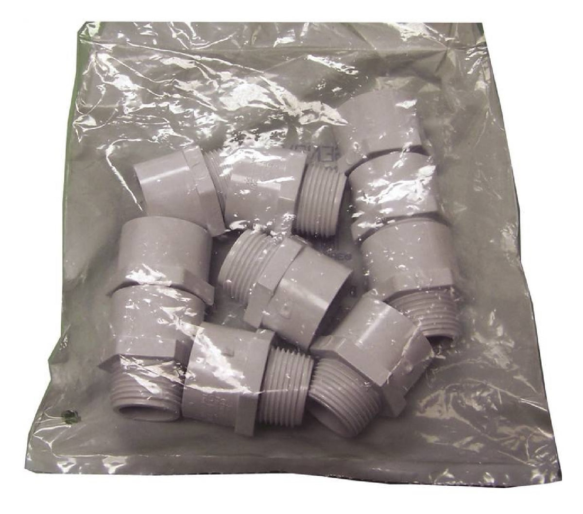 Genova 436007CPRMC 300 Series Pipe Adapter, White, 3/4 Inch x 3/4 Inch