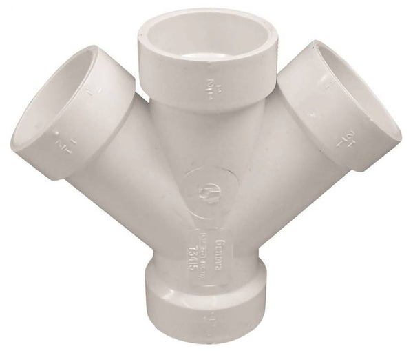 Genova 192351L/73415 PVC Pipe Wye, 1-1/2 Inch
