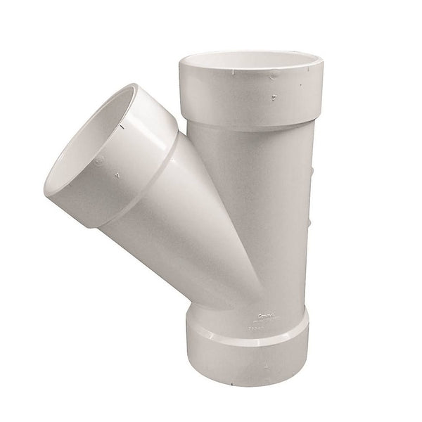 Genova 192304L Pipe Wye, 4 Inch