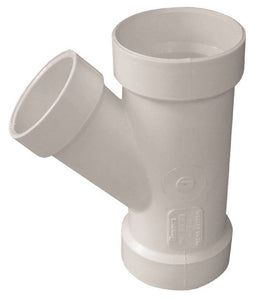Genova 192325L Reducing Pipe Wye, White