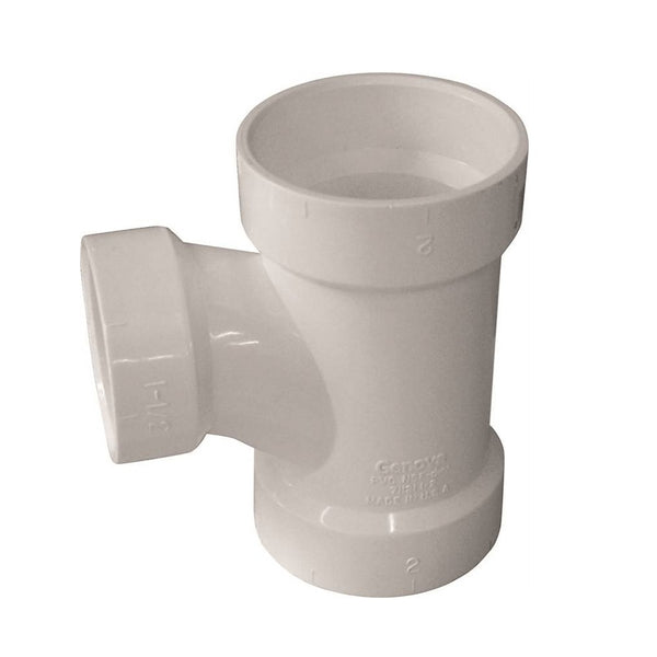 Genova 192126L 700 Series Reducing Sanitary Tee, 2" x 2" x 1-1/2"