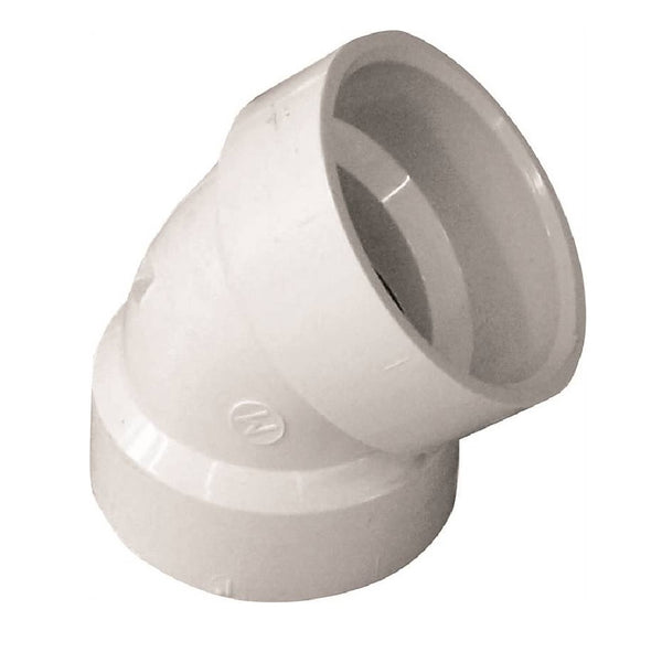 Genova 192521P/05885H Drain Pipe Elbow, 45 Degrees, 1.5 Inch