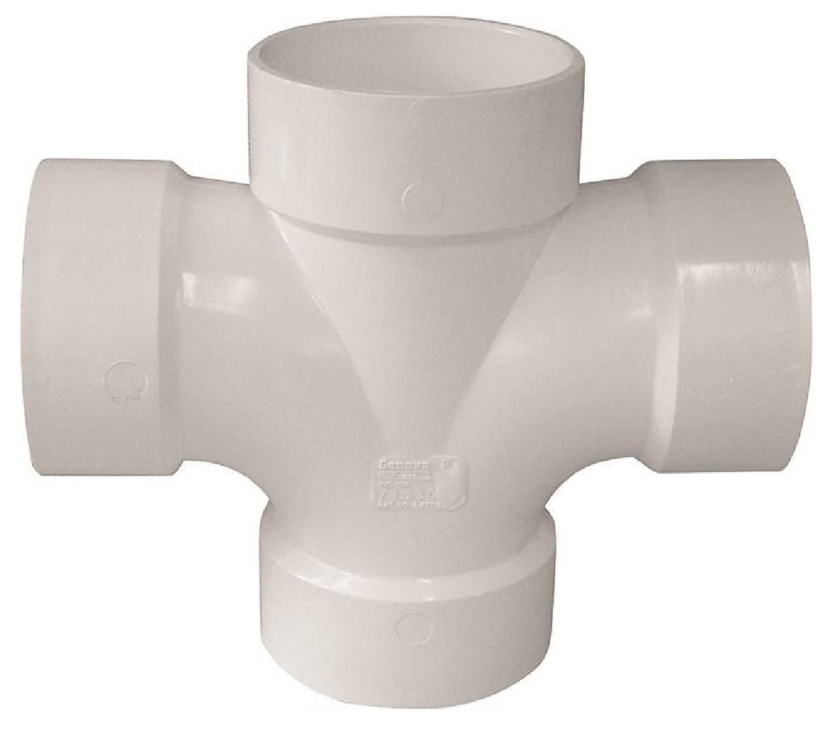 Genova 192190P/05240H Reducing Double Sanitary Tee, PVC