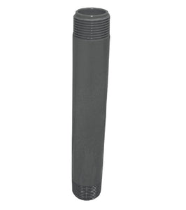 Genova P-12-8 PVC Schedule 80 Pipe Nipple, Gray