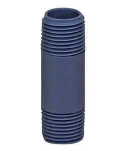 Genova P-12-6 PVC Schedule 80 Pipe Nipple, Gray