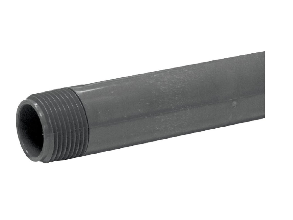 Genova P-1-8 PVC Schedule 80 Pipe Nipple, 8-Inch
