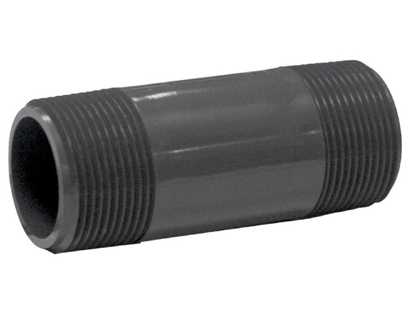 Genova P-114-3 PVC Schedule 80 Pipe Nipple, 3-Inch