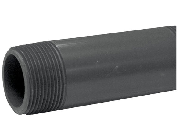 Genova P-114-4 PVC Schedule 80 Pipe Nipple, 4-Inch