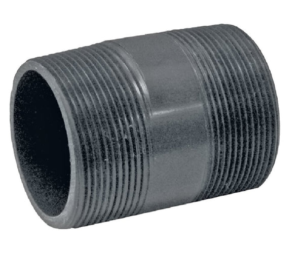 Genova P-2-3 Schedule 80 Pipe Nipple, PVC, 2 Inch x 3 Inch
