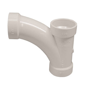 Genova 194301 Pipe Tee-Wye, 1-1/2 in Hub, White