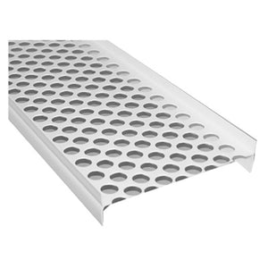 Genova RW113 Gutter Guard, White, 4-1/2 Inch x 3 Feet