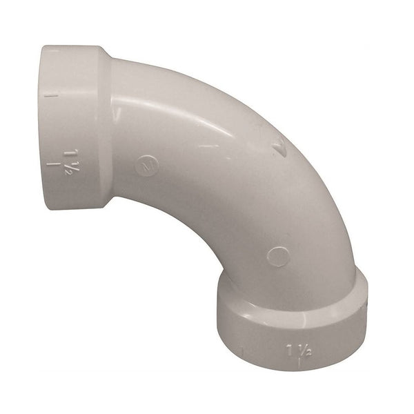 Genova 192276 700 Series 90 Degree Drain Pipe Elbow, 1-1/2 Inch