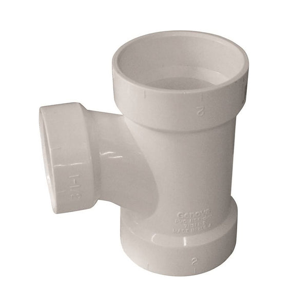 Genova 192134 700 Series Reducing Sanitary Tee, 4 Inch x 4 Inch x 2 Inch