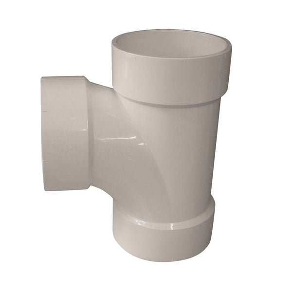 Genova 192156 700 Series Sanitary Tee, White, 6 Inch