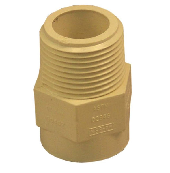 Genova T00070D CPVC Male Adapter Fitting, 3/4 Inch