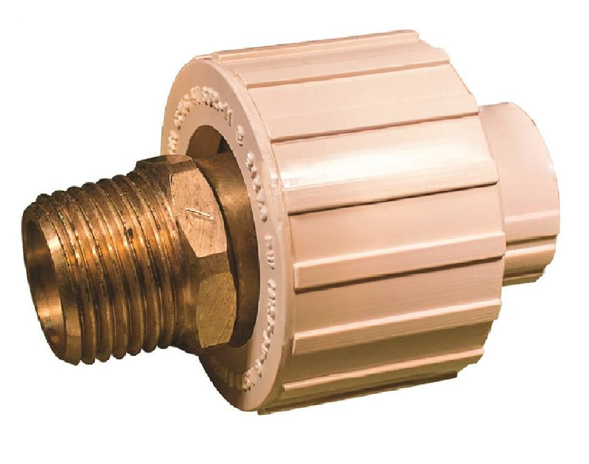 Genova T00340D 500 Series Transition Union, 1/2 Inch CPVC x 1/2 Inch