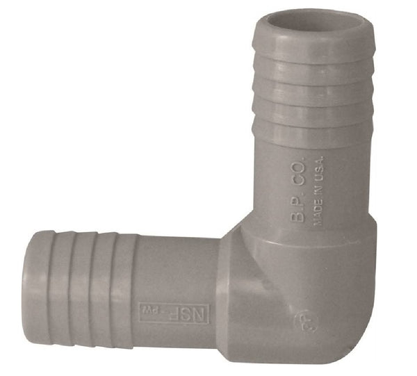 Genova UPPE-05 Insert Hose Elbow, Grey