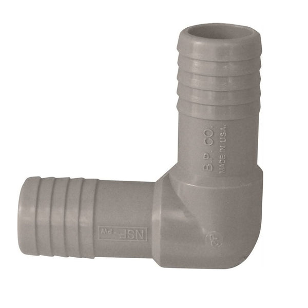 Genova UPPE-10 Insert Hose Elbow, Grey