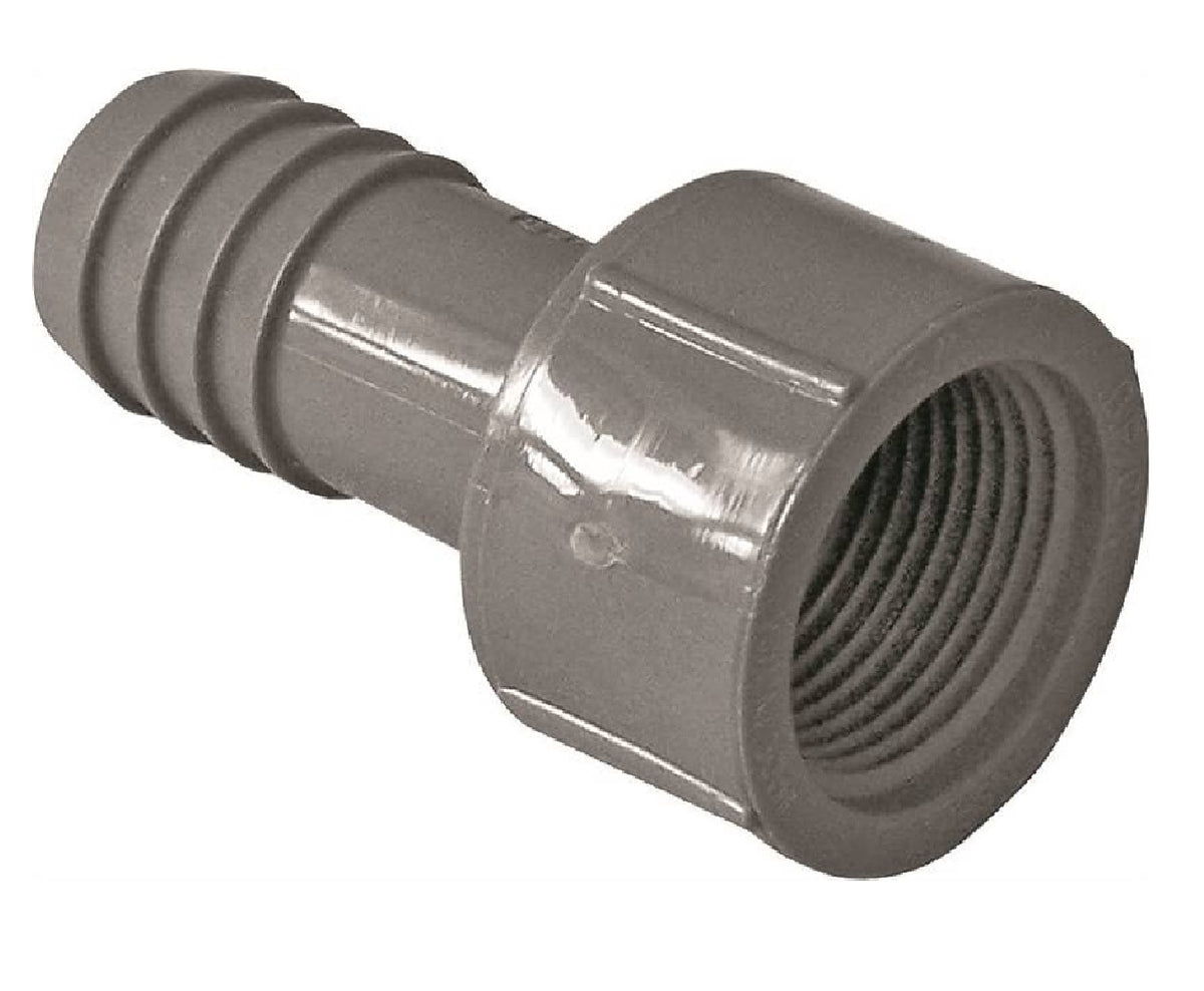 Genova UPVCFA-07 Female Insert Polypropylene Hose Adapter, 3/4 Inch Insert x FIP