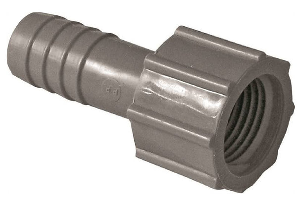 Genova UPVCFA-05 Polypropylene Insert Adapter, 1/2 Inch Insert x FIP, 200 PSI