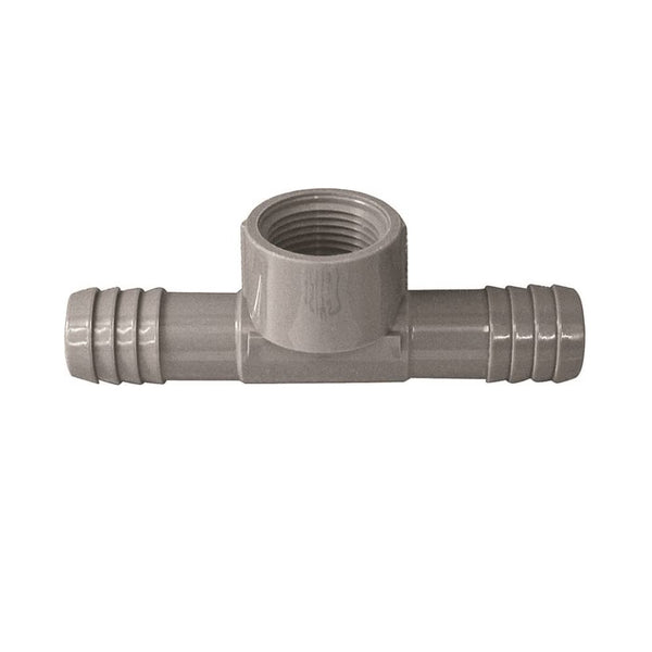 Genova UPVCFT-15 Insert Pipe Tee, 1-1/2 in Insert x Insert x FIP, 200 PSI